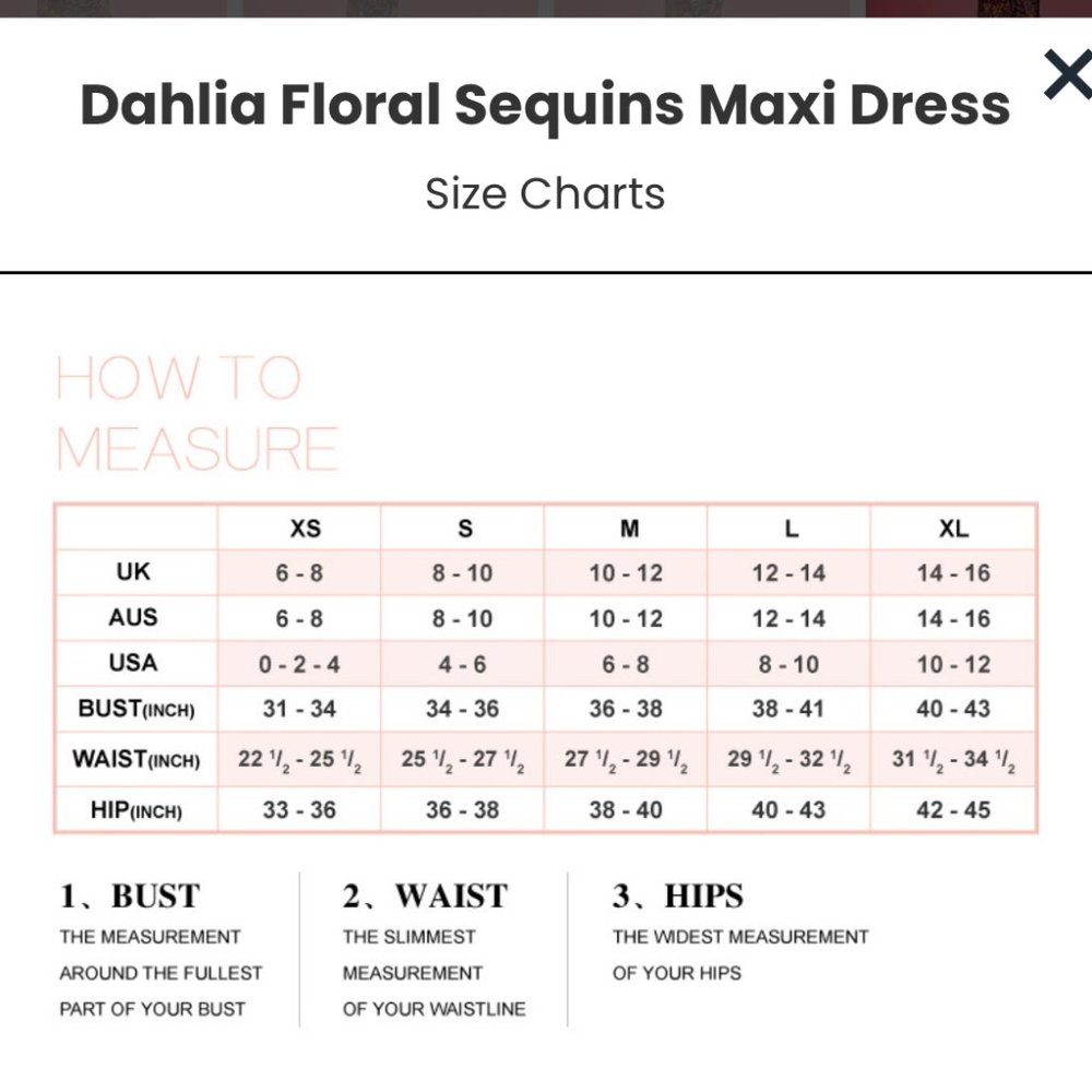 NEW!!! Dahlia Floral Sequins Maxi Dress - Picture 7 of 7